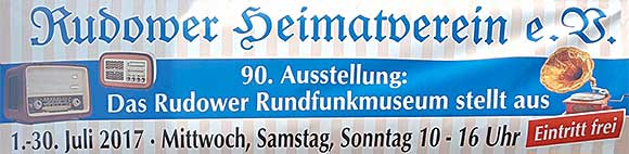 Rudower Heimatverein, Rundfunkausstellung 2017